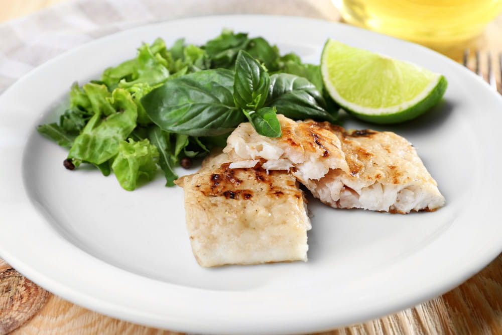 Lomo de merluza a la plancha